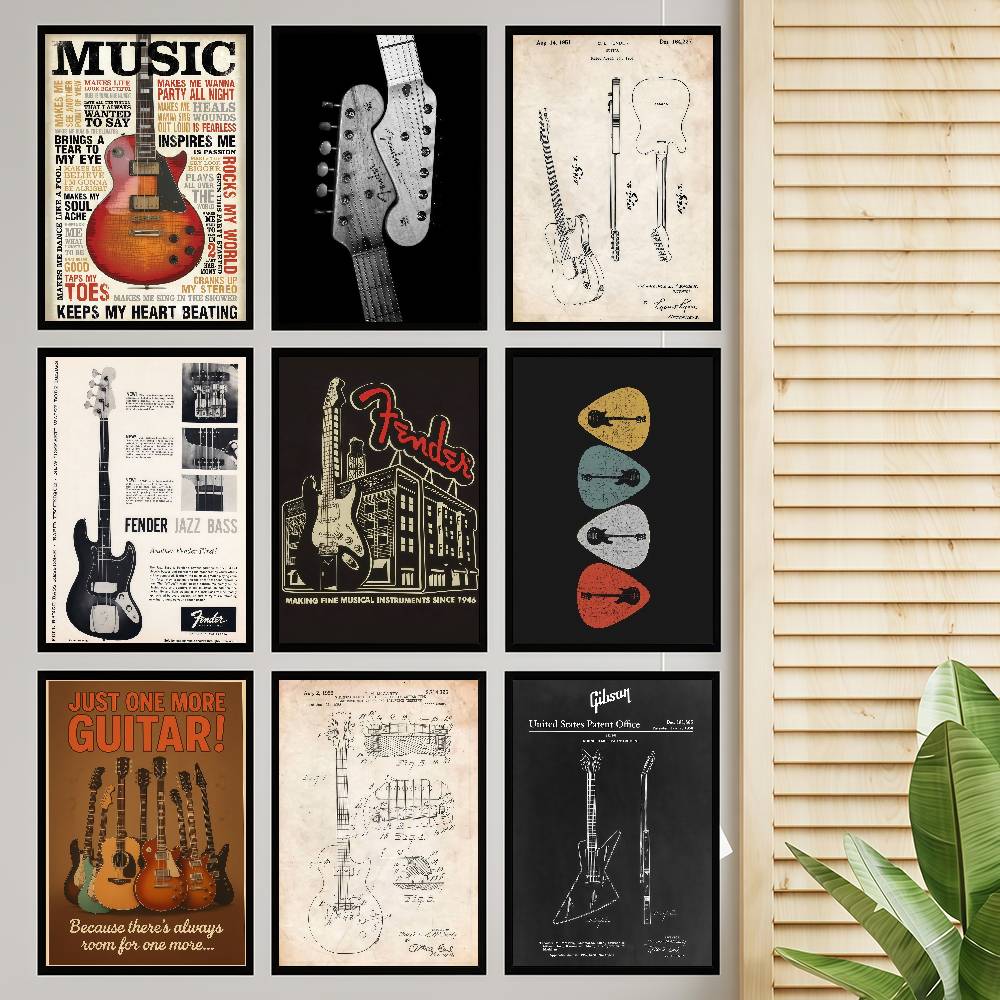 Colección de guitarra, póster  - Vintage Collectible Posters reseña y precio
